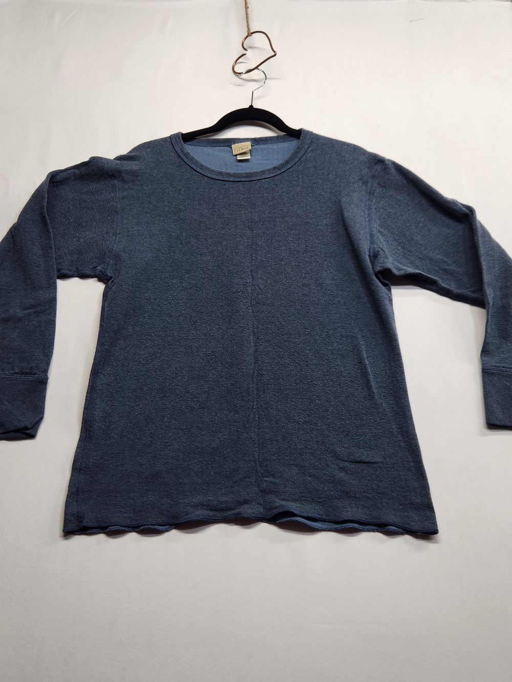 ⭐️Vintage 90s LL Bean River Driver Double Layer Thermal Shirt Wool Blend M Reg